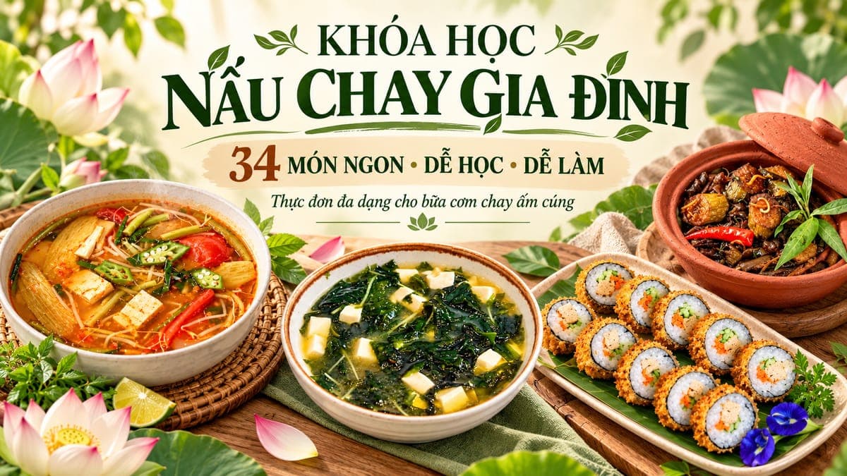 34 Món Chay Dinh Dưỡng Nấu Ăn Gia Đình
