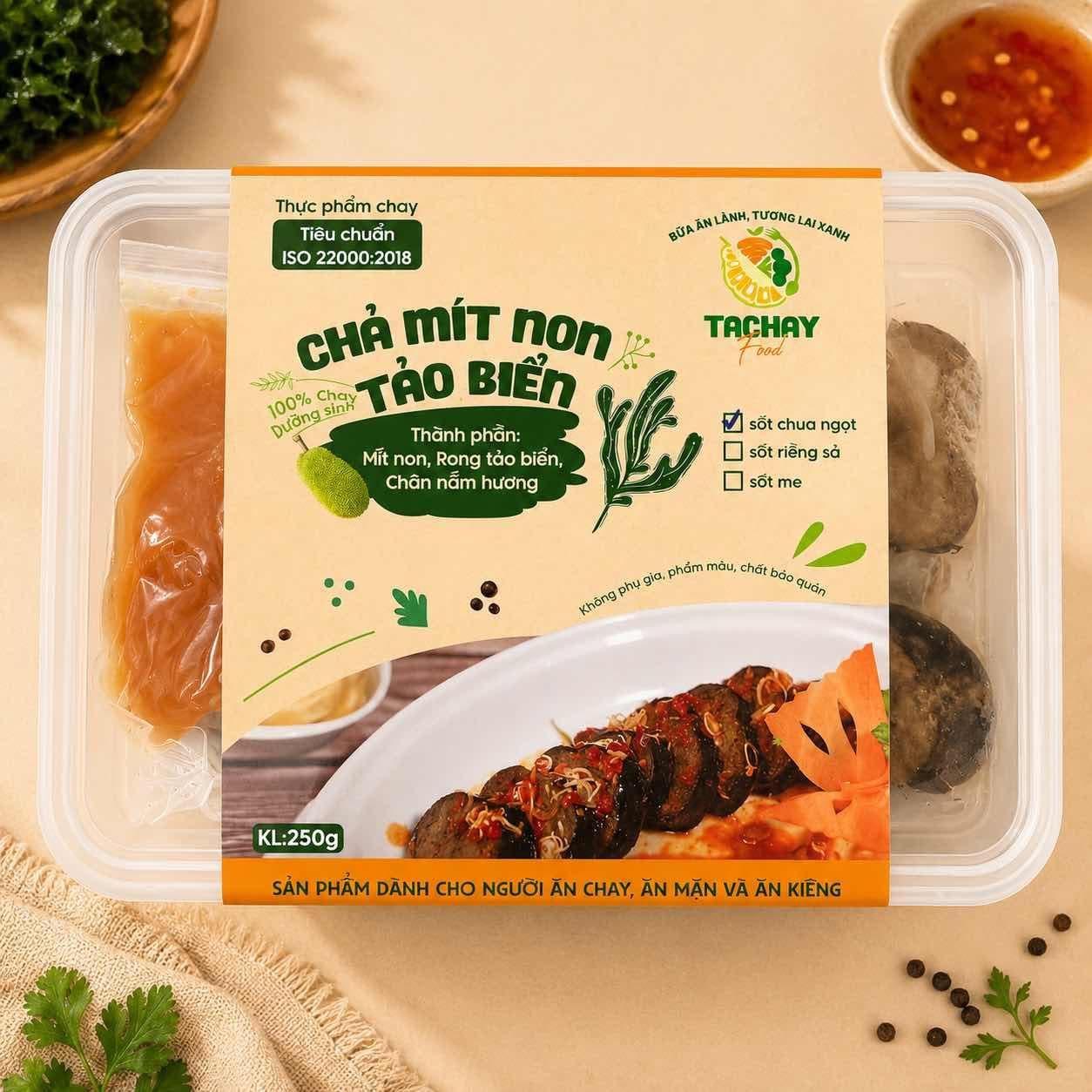 Chả Mít Non Tảo Biển Sốt Chua Ngọt