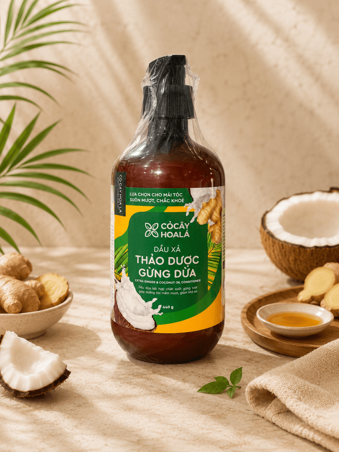 Dầu Xả Thảo Dược Gừng Dừa