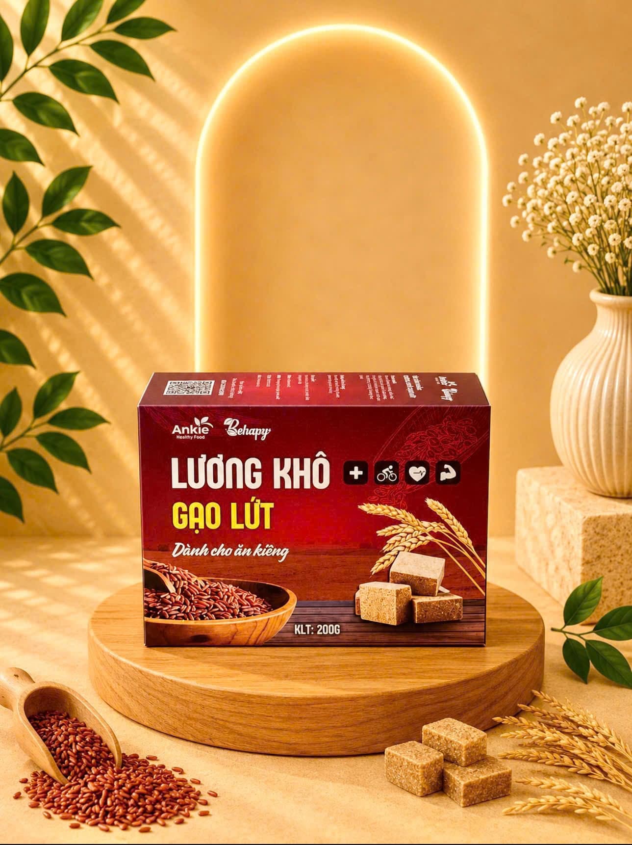 Lương Khô Gạo Lứt ANKIE - 200gr