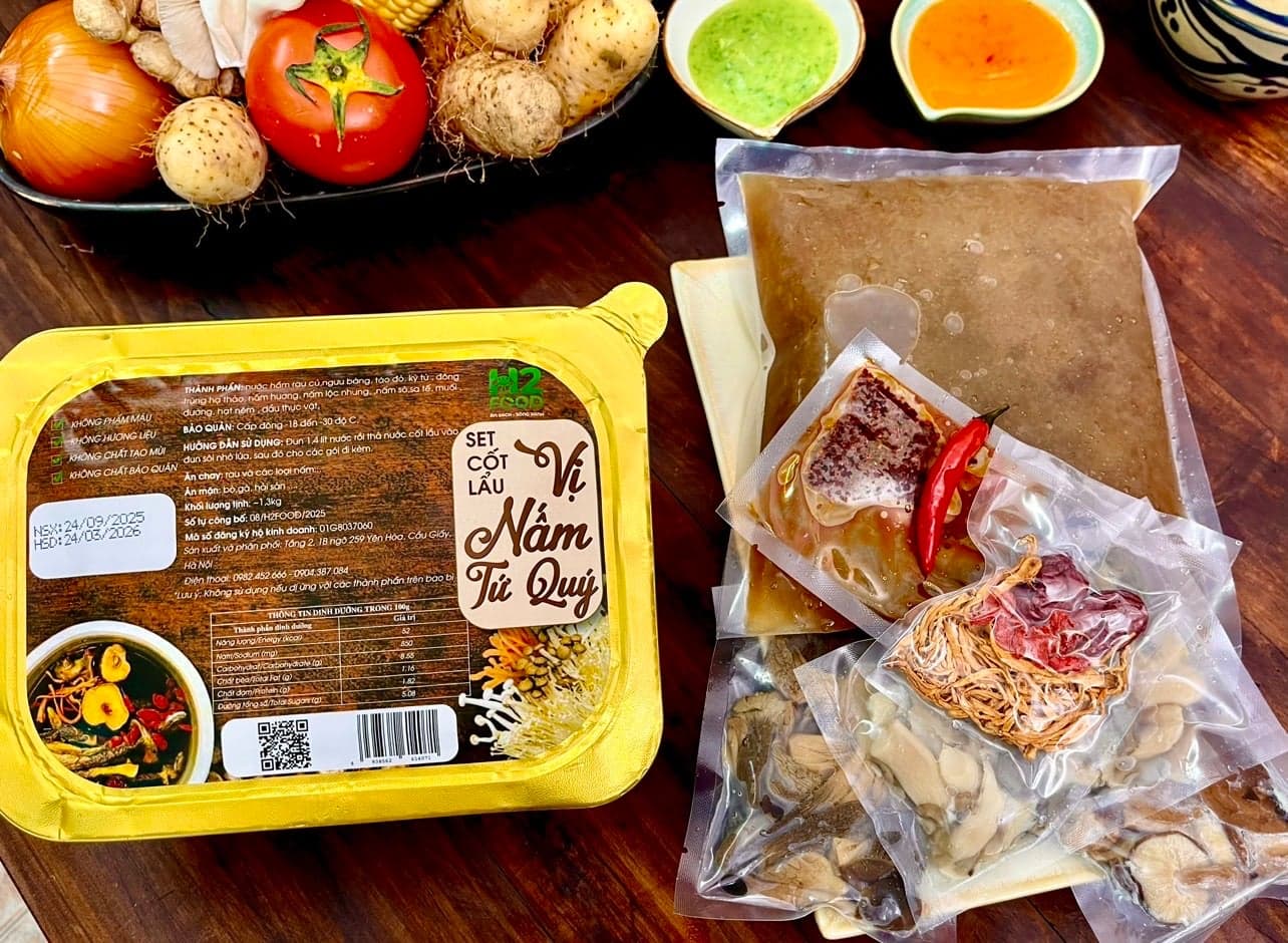 Set Cốt Lẩu - Vị Nấm Tứ Quý