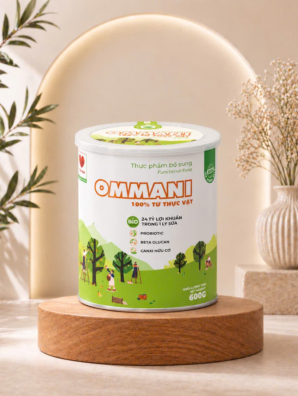 Sữa Bột Thực Vật Lợi Khuẩn Ommani (lon 600gr) — 2