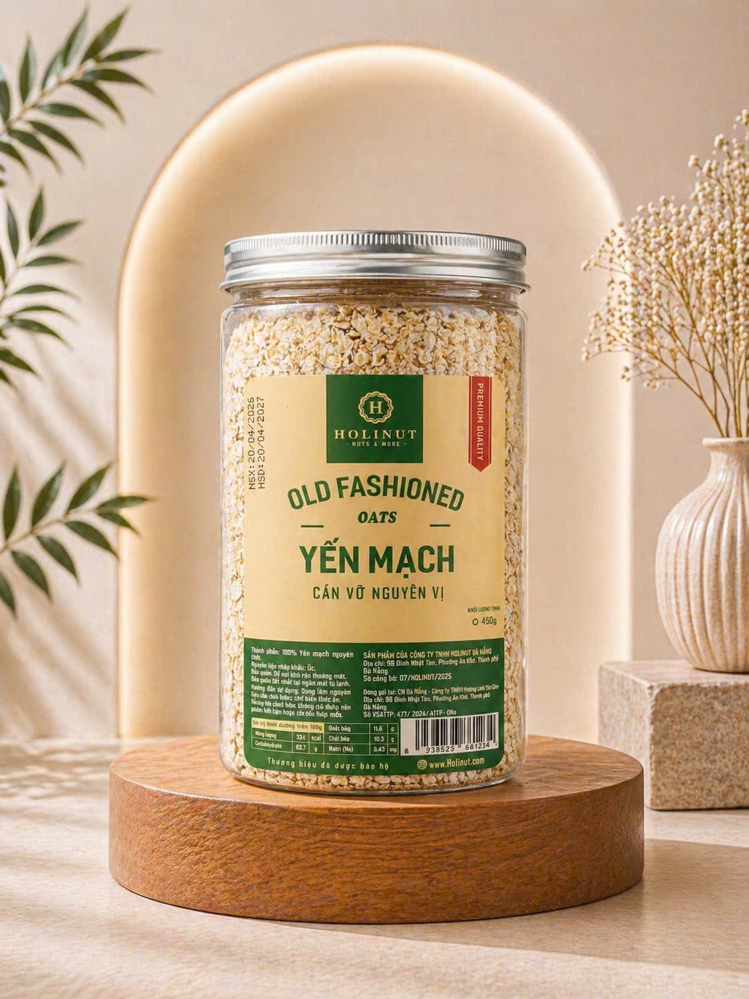 Yến Mạch Cán Vỏ Nguyên Vị