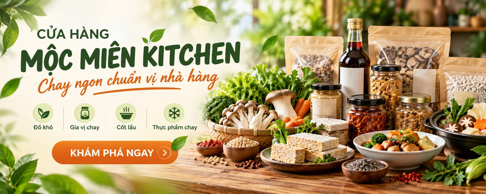 Cửa hàng Mộc Miên Kitchen — Chay ngon chuẩn vị nhà hàng